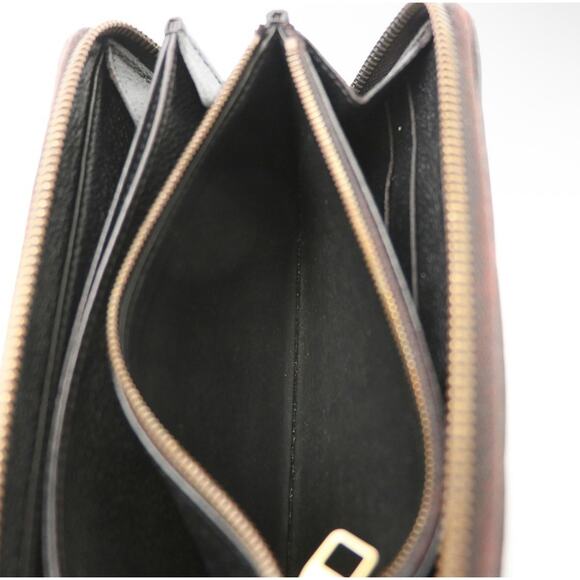 Louis Vuitton Empreinte Leather Black Zip Around Wallet — Monogram Embossed - Picture 6 of 11